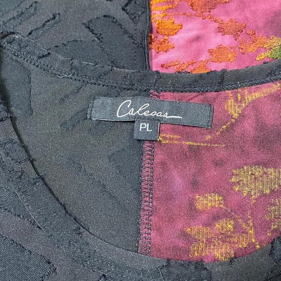 Y2K Caleaas Whimsygoth Dark Fairy Boho Hippie Patchwork Embroidered Blouse - Picture 8 of 8